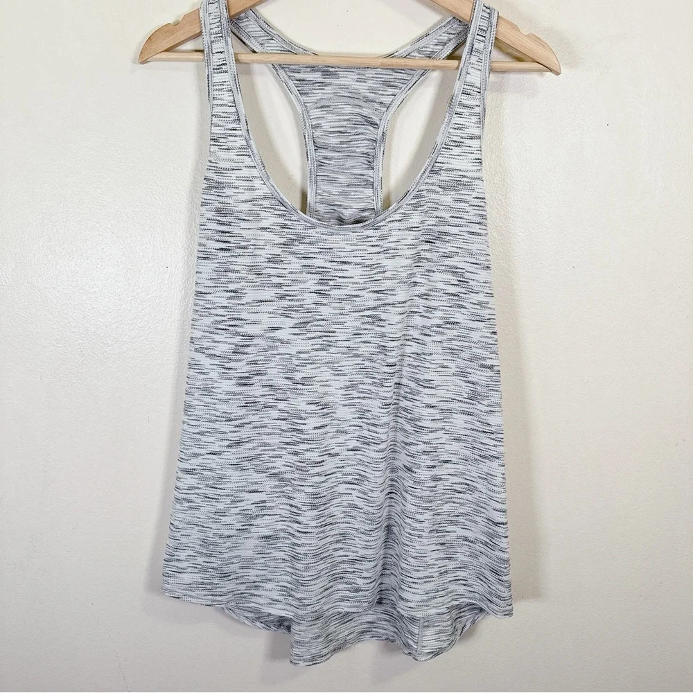Lululemon Our Sport Tank Tiger Space Dye Black White
